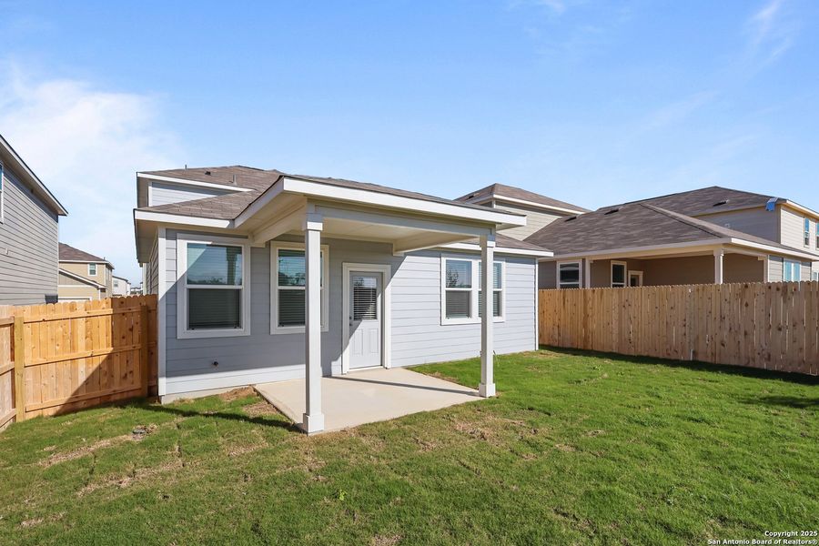 Exterior details and patio area of a home in Applewhite Meadows, San Antonio (Image 3). Exterior details and patio area of a home in Applewhite Meadows, San Antonio (Image 3).
