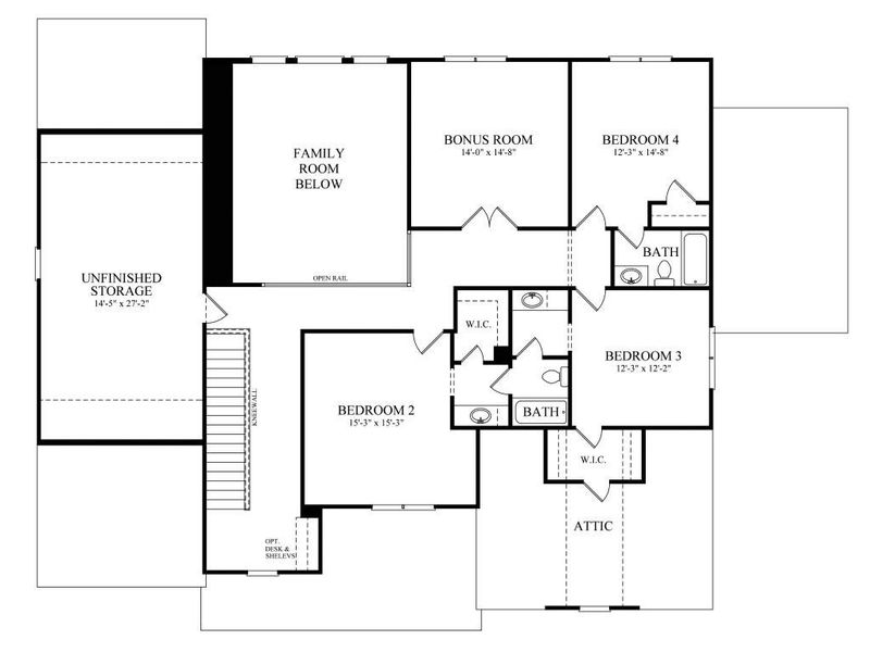 2D floor plan layout of this home in White Post on Lake Lanier, Gainesville, GA (Image 4).