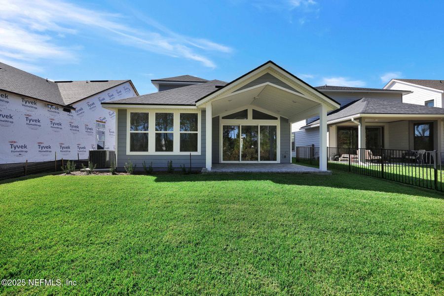 Exterior details and patio area of a home in Crosswinds at Nocatee, Nocatee (Image 4). Exterior details and patio area of a home in Crosswinds at Nocatee, Nocatee (Image 4).