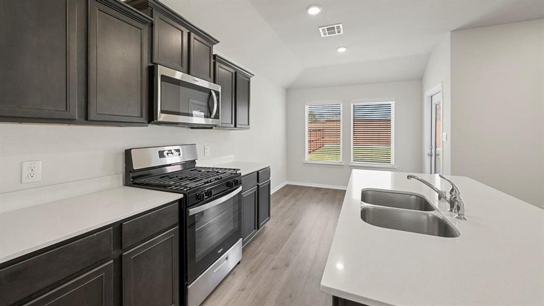 Furnished interior view inside a new home in Frontier Pointe, Princeton (Image 7).