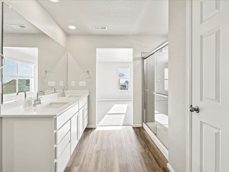 The Sylvan floorplan interior image taken at a Meritage Homes community in Peyton, CO.