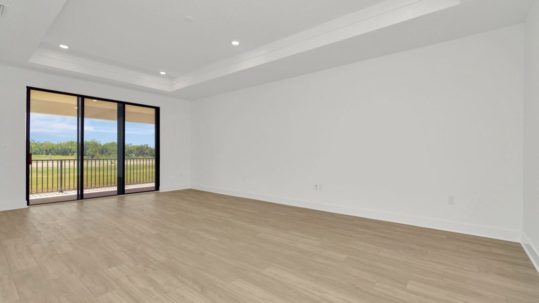 The Loft of a DRB Homes Grand Hawk which is offered as a home plan at Serengeti in Spring Hill, FL.