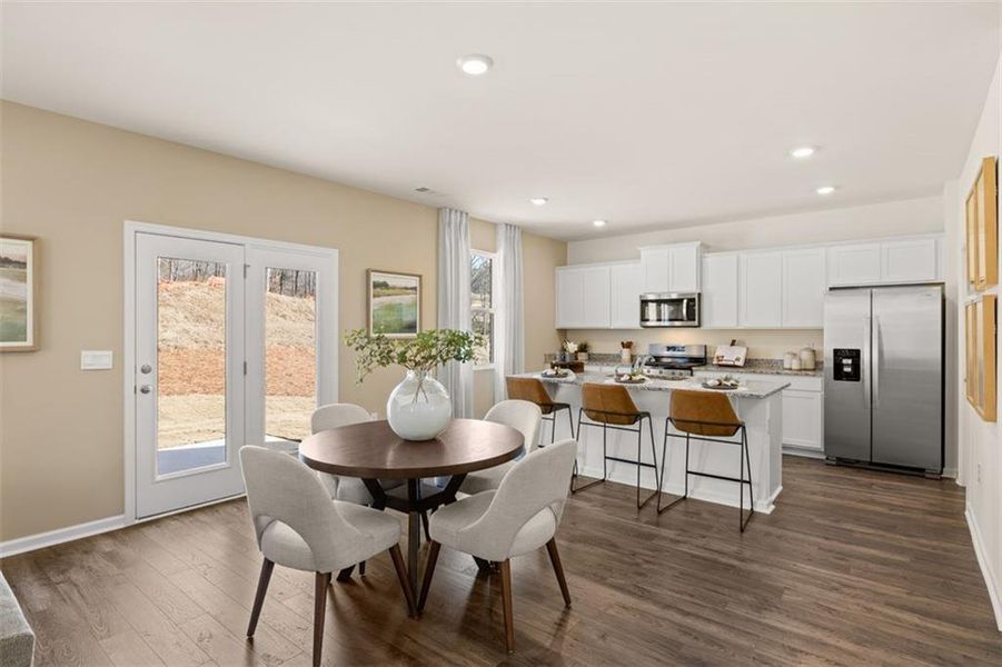 Furnished interior view inside a new home in Jackson Landing, Jefferson (Image 5).