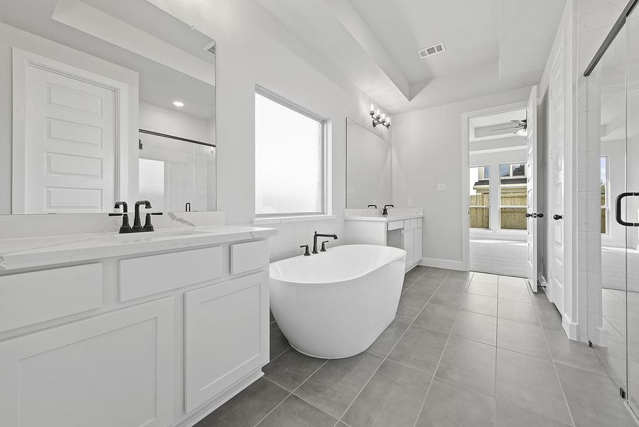 Furnished interior view inside a new home in Jordan Ranch, Katy (Image 10).
