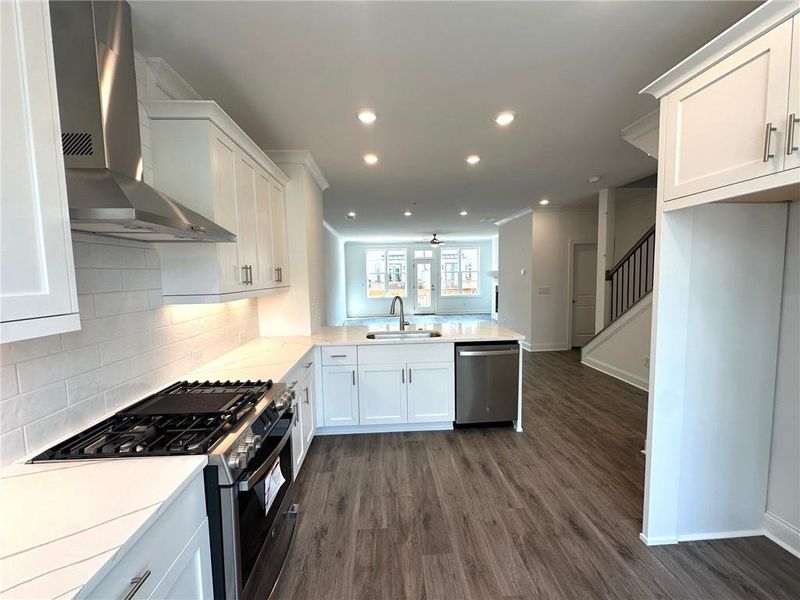 Furnished interior view inside a new home in Evanshire Townhomes, Duluth (Image 14).