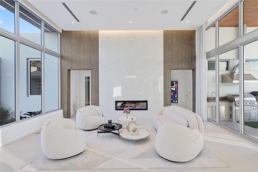 Furnished interior view inside a new home in , Parkland (Image 8).