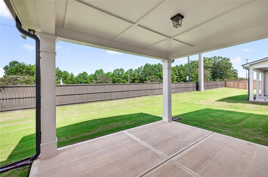 Exterior details and patio area of a home in , Buford (Image 3).