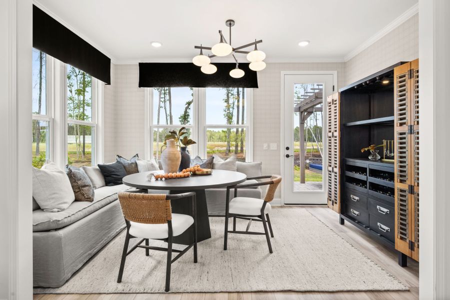 Furnished interior view inside a new home in Del Webb Savannah at Heartwood, Richmond Hill (Image 15). Furnished interior view inside a new home in Del Webb Savannah at Heartwood, Richmond Hill (Image 15).