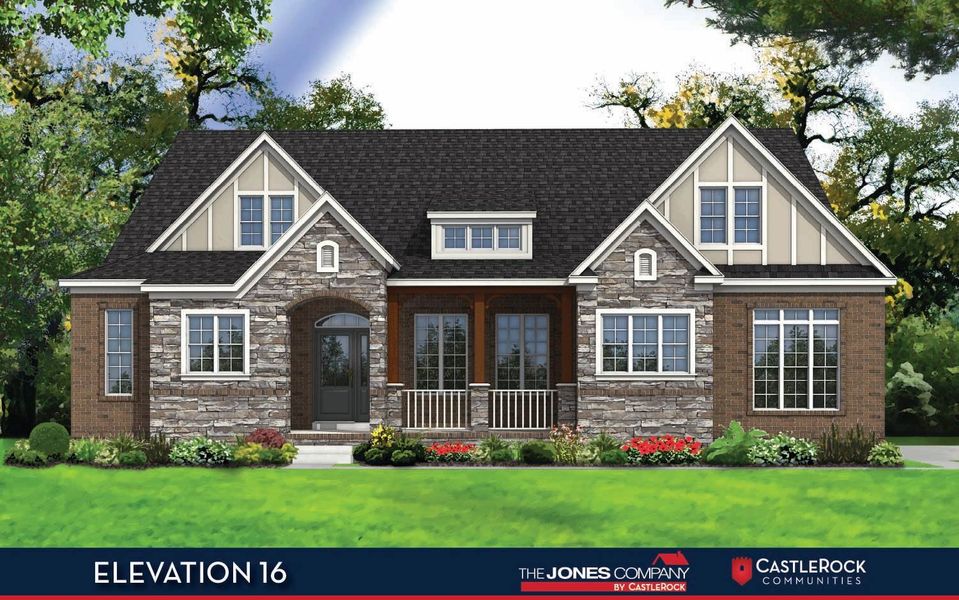 Representative exterior photo of a completed home built from the Dover II by CastleRock Communities in Belvoir, Fairview, TN (Image 2).