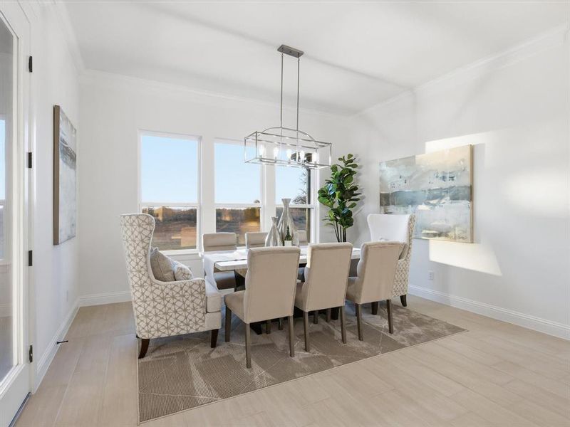 Furnished interior view inside a new home in , Azle (Image 13).