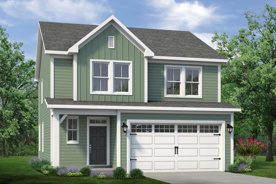 Representative exterior photo of a completed home built from the The Sycamore by Chesapeake Homes in Traditions at Carolina Forest, Myrtle Beach, SC (Image 7).