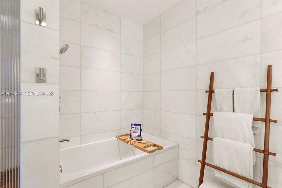 Furnished interior view inside a new home in Five Park, Miami Beach (Image 7).
