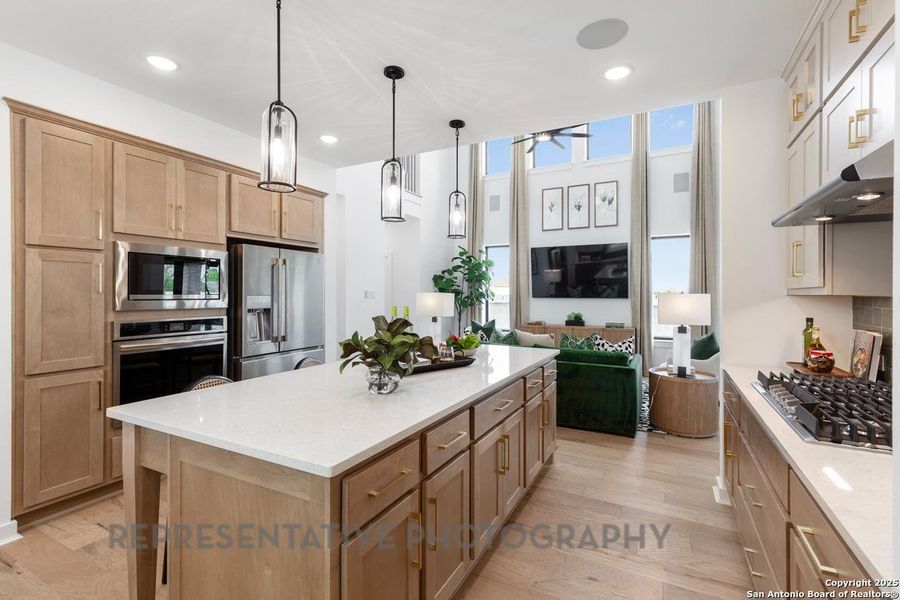 Furnished interior view inside a new home in Davis Ranch: 45ft. lots, San Antonio (Image 8).