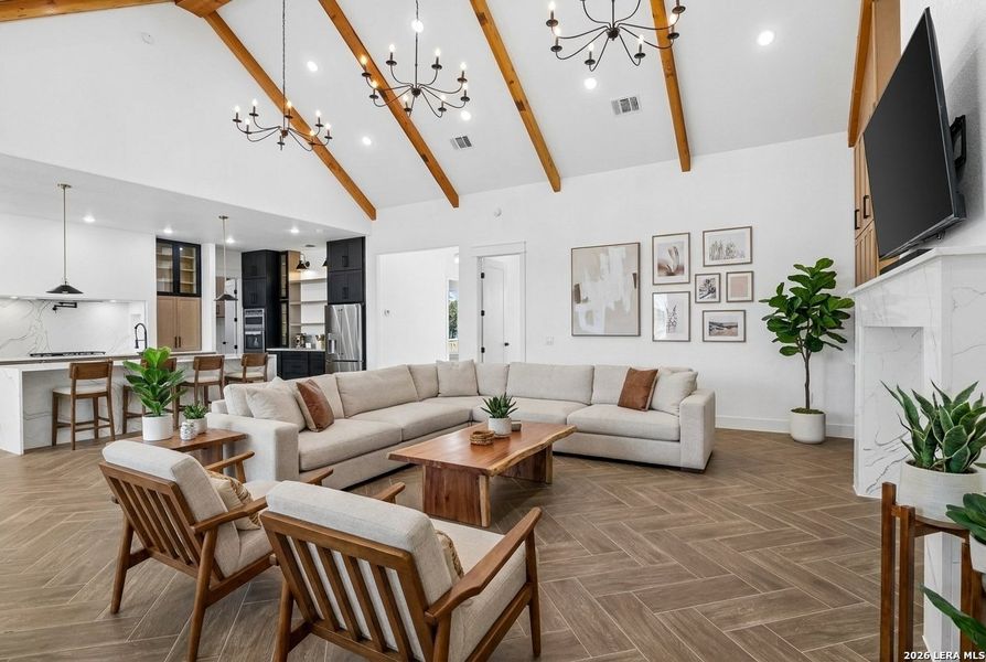 Furnished interior view inside a new home in , La Vernia (Image 23).