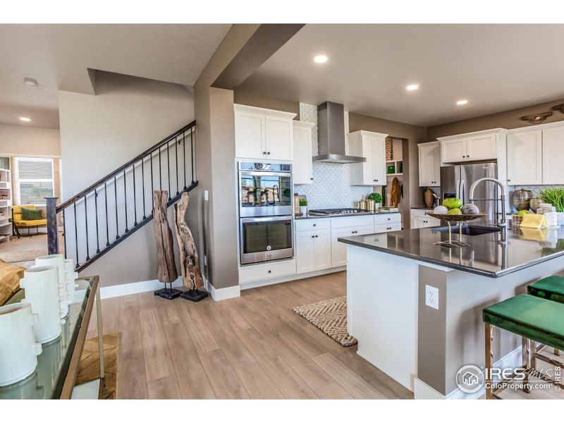 EXAMPLE PHOTO: KITCHEN & STAIRWAY