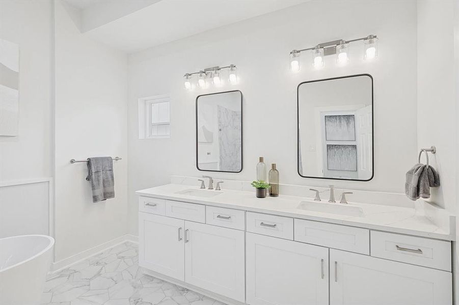 Furnished interior view inside a new home in , Roanoke (Image 27).