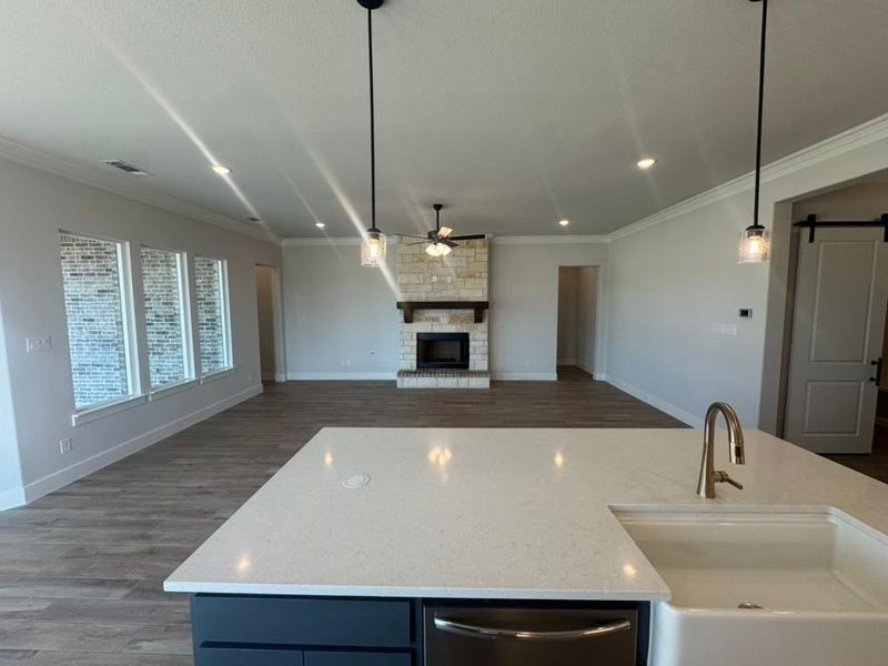 Furnished interior view inside a new home in Creekview Addition, Van Alstyne (Image 5).