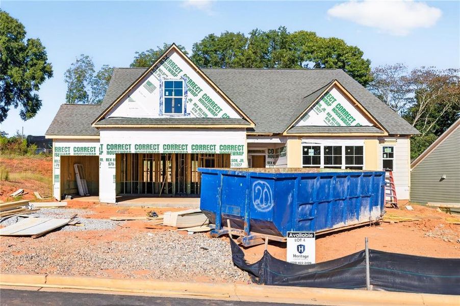 In-progress construction of a new home in , Athens, GA (Image 8).