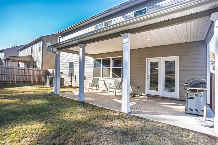 Exterior details and patio area of a home in , Stonecrest (Image 27).