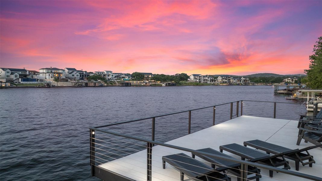 Steady water level on Lake LBJ.