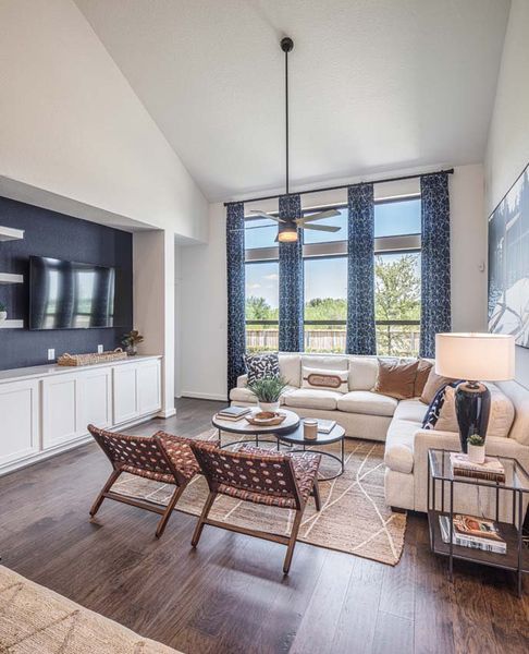 Representative Family Room - some options shown Representative Family Room - some options shown
