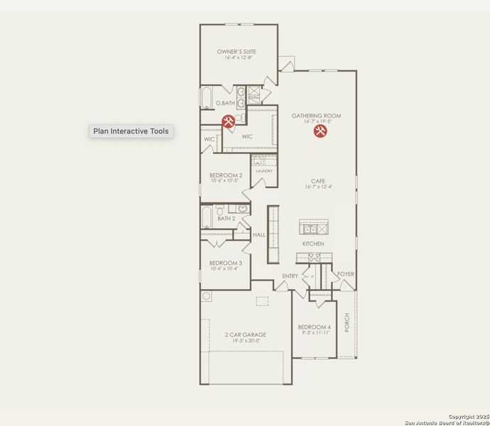 2D floor plan layout of this home in Corley Farms, Boerne, TX (Image 5). 2D floor plan layout of this home in Corley Farms, Boerne, TX (Image 5).