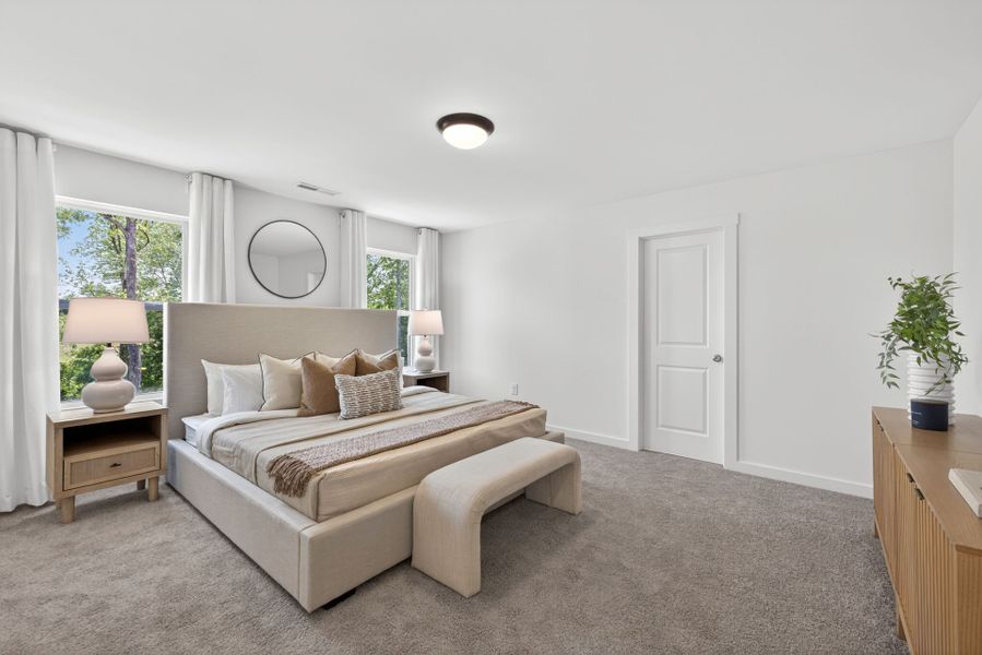 Furnished interior view inside a new home in White Oak Creek Crossing, Angier (Image 14).