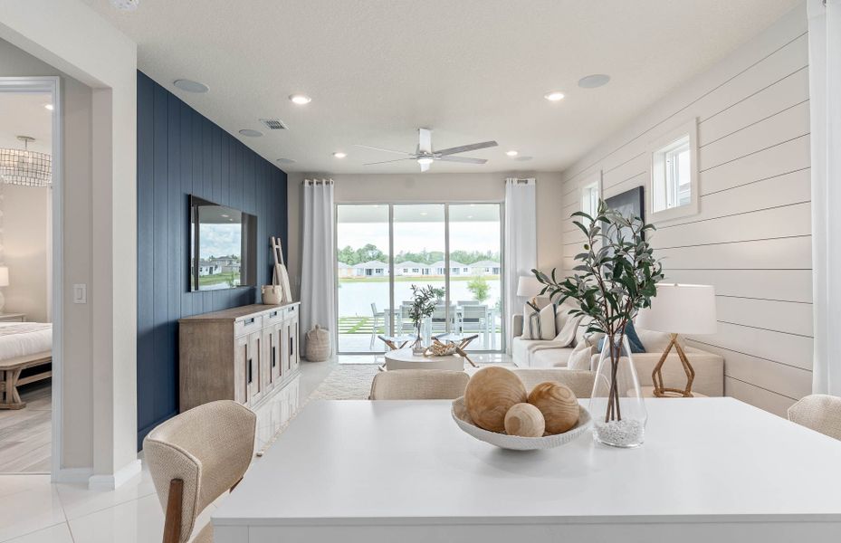 Furnished interior view inside a new home in Del Webb Sunbridge, St. Cloud (Image 53).