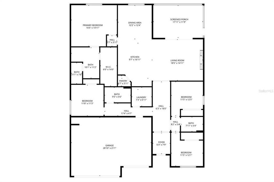 2D floor plan layout of this home in , Parrish, FL (Image 6).
