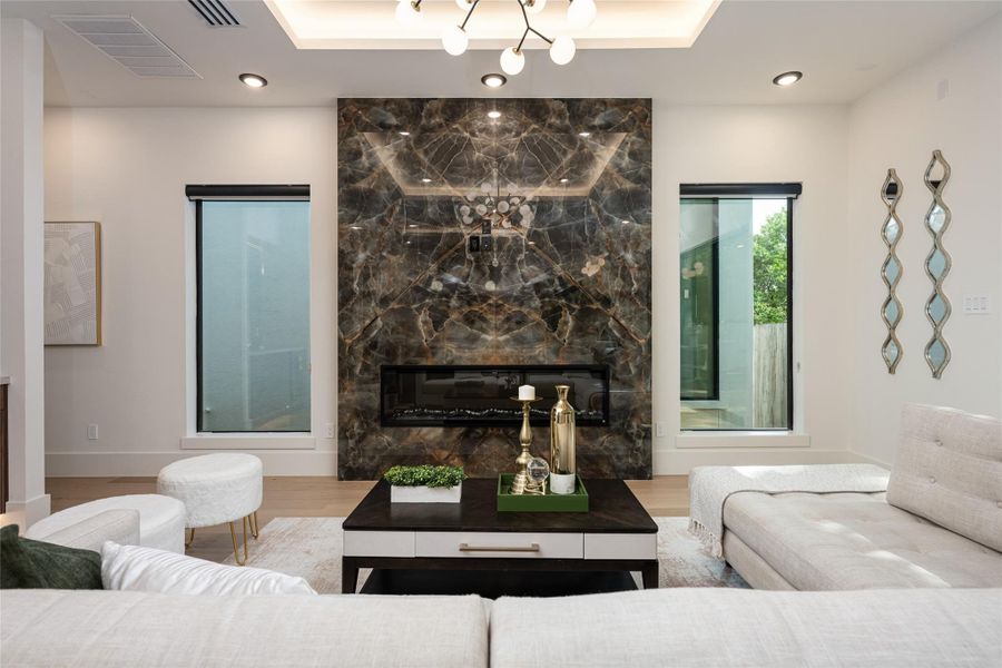 Furnished interior view inside a new home in , Stafford (Image 8). Furnished interior view inside a new home in , Stafford (Image 8).