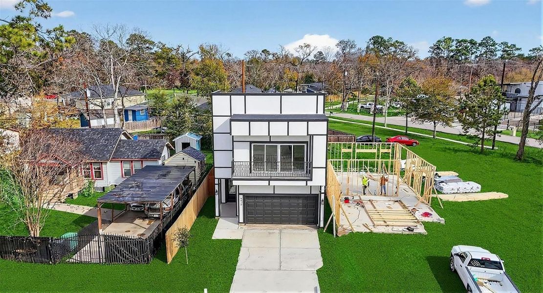 Exterior details and patio area of a home in , Houston (Image 28). Exterior details and patio area of a home in , Houston (Image 28).