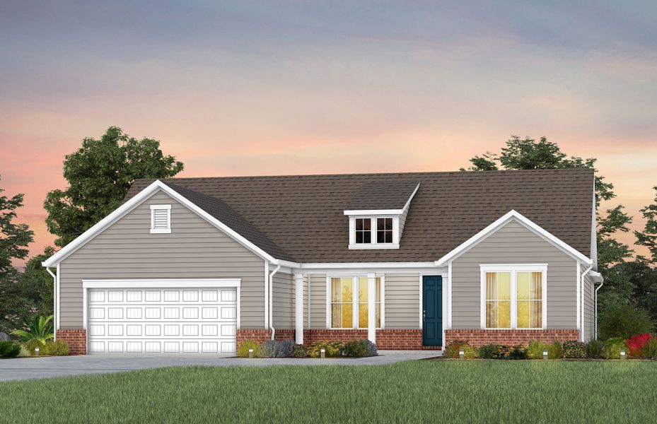 Representative exterior photo of a completed home built from the Stellar by Del Webb in Del Webb Southern Harmony, Murfreesboro, TN (Image 23).