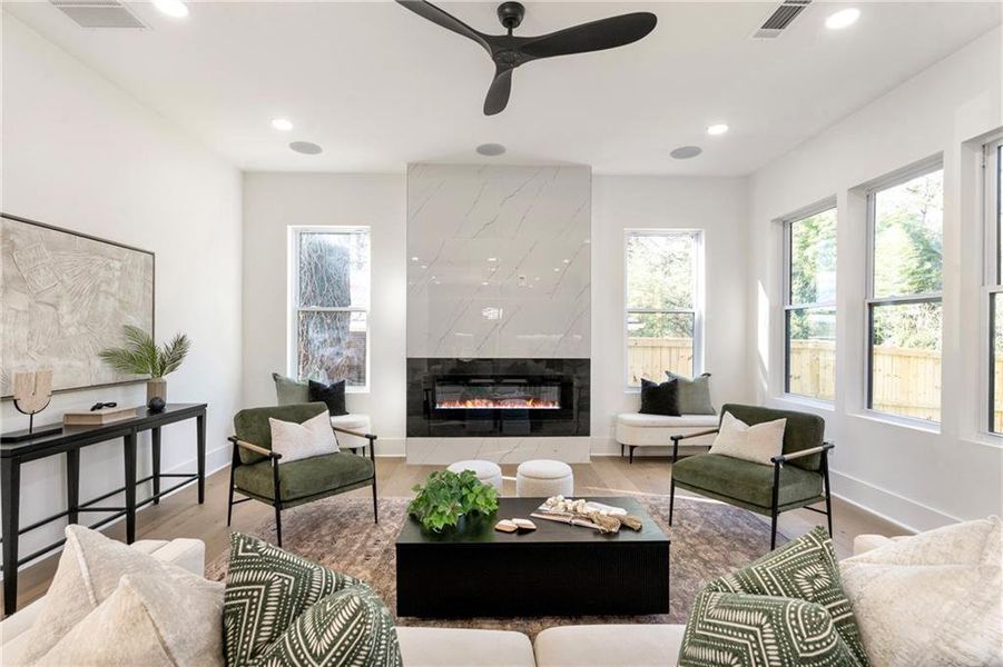 Furnished interior view inside a new home in , Decatur (Image 13).