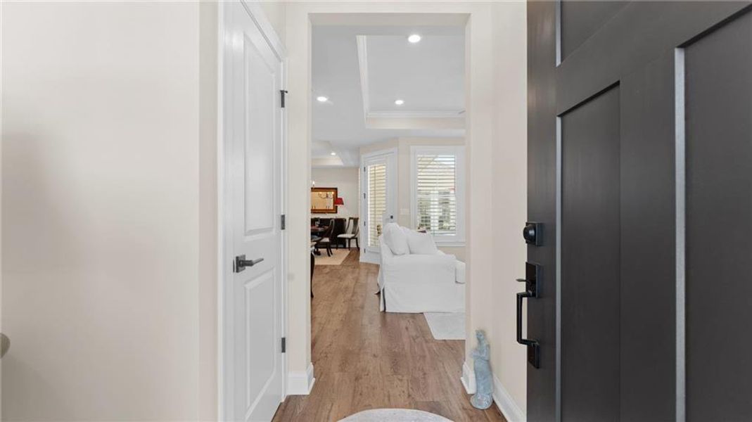 Furnished interior view inside a new home in The Courtyards at Bailey Farms, Dacula (Image 9).