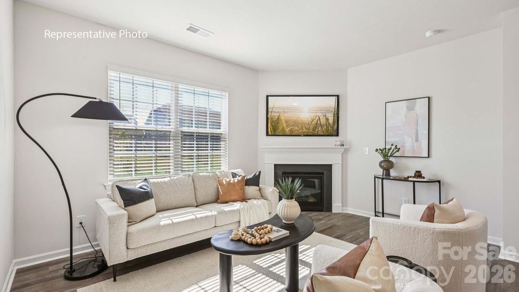 Furnished interior view inside a new home in The Falls at Newton, Newton (Image 5).