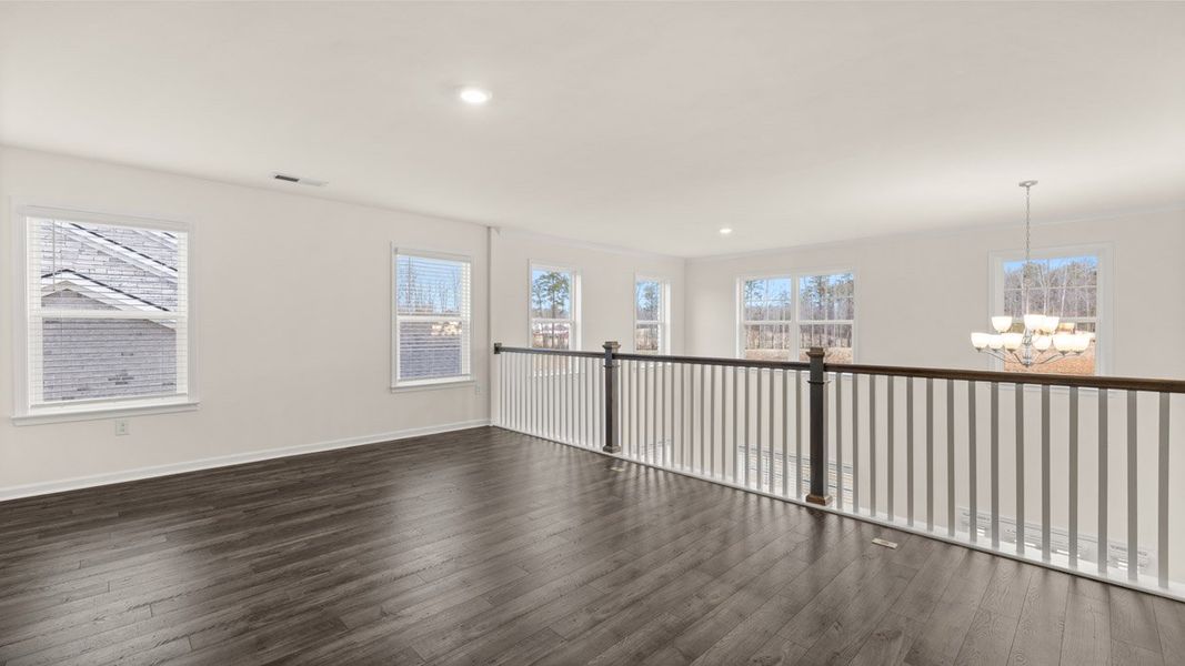 Spacious, unfurnished interior of a new home in The Gates at Pates Creek, Hampton (Image 39).