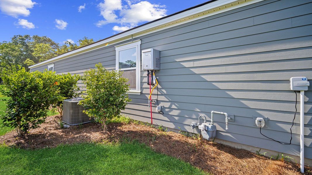 Exterior details and patio area of a home in Fernhill Farms, Statesboro (Image 3).