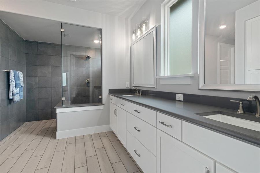 Furnished interior view inside a new home in , Denton (Image 27).