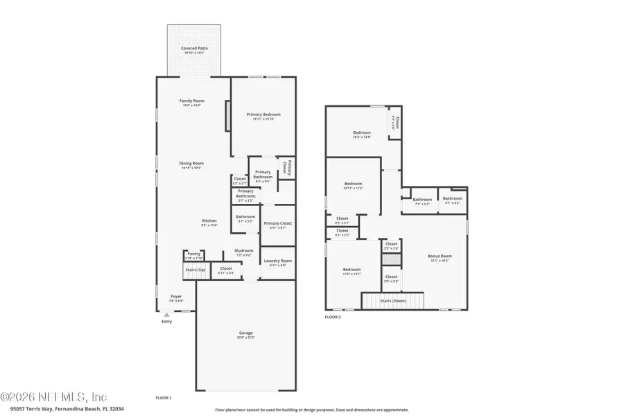 2D floor plan layout of this home in , Fernandina Beach, FL (Image 4).