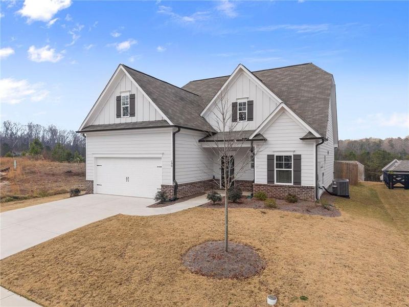 Front exterior of a new home in , Dawsonville, GA, highlighting curb appeal (Image 21).