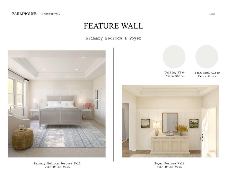 Farmhouse Look Palette 3: Trim Selection Sheet (*Artist rendering used for illustration purposes only.)