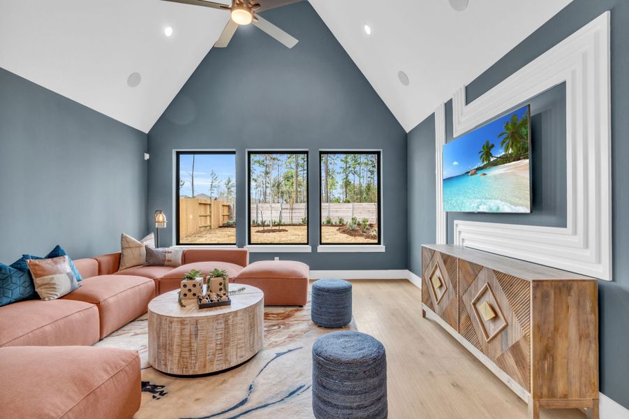 Furnished interior view inside a new home in ARTAVIA, Conroe (Image 23).