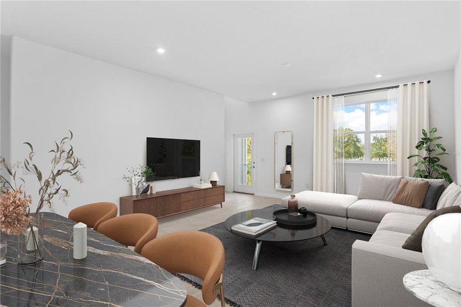 Furnished interior view inside a new home in , Westchase (Image 13). Furnished interior view inside a new home in , Westchase (Image 13).