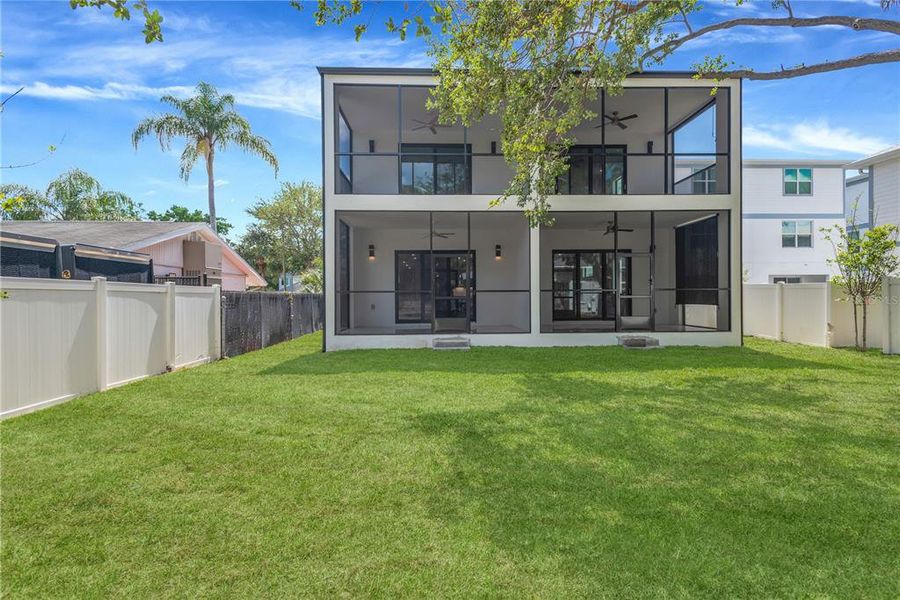 Exterior details and patio area of a home in , Tampa (Image 4). Exterior details and patio area of a home in , Tampa (Image 4).