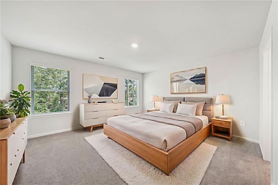 Furnished interior view inside a new home in , Conyers (Image 4).
