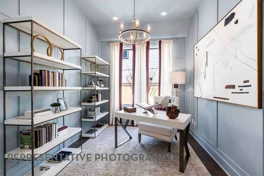 Furnished interior view inside a new home in Landmark, Denton (Image 21).
