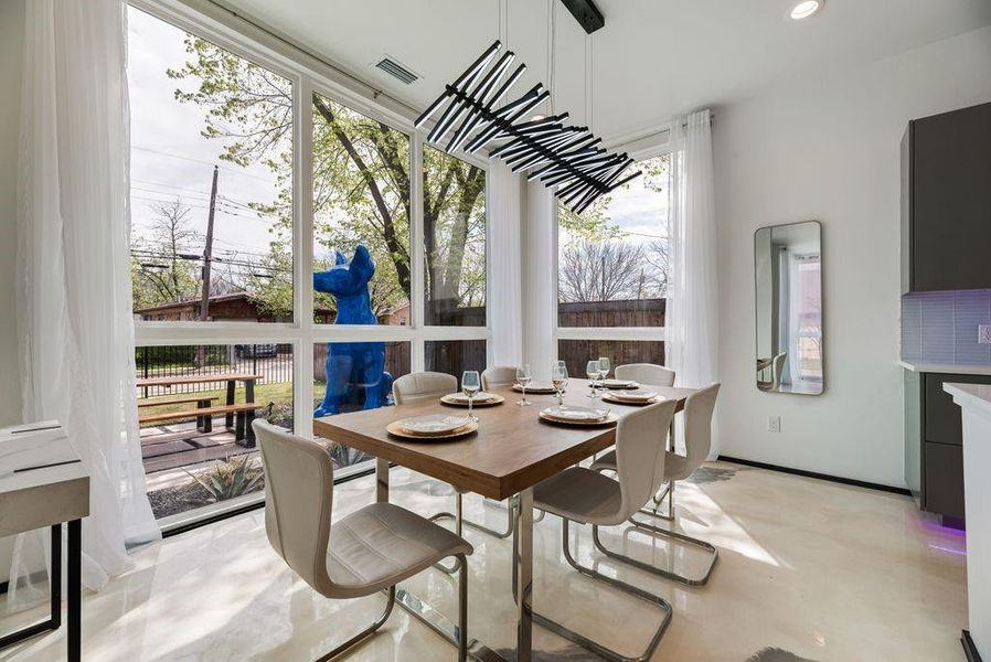 Furnished interior view inside a new home in , Dallas (Image 16).