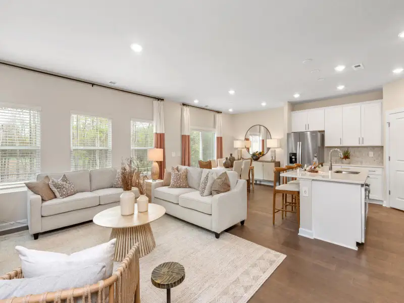 Furnished interior view inside a new home in Nelson's Creek, Mocksville (Image 3).