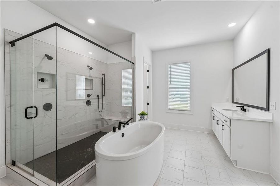 Furnished interior view inside a new home in , Cumming (Image 11).