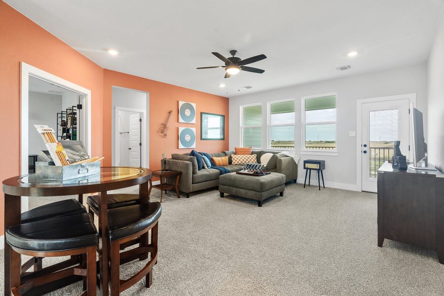 Furnished interior view inside a new home in Sweetwater, Austin (Image 22).